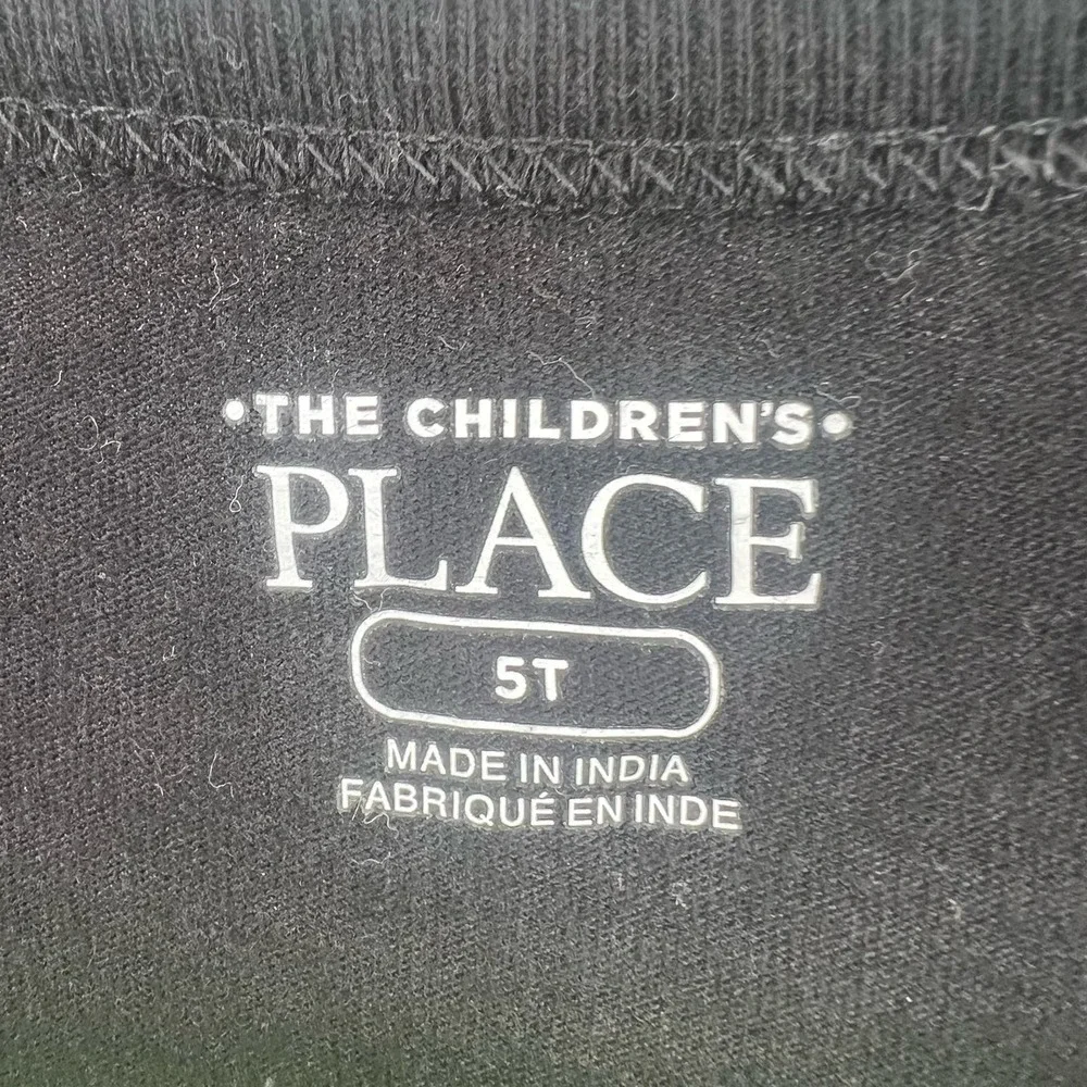 Childrens Place Black Long Sleeve Tee Size‎ 5T New